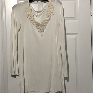 Pink Blush lace embroidered blouse